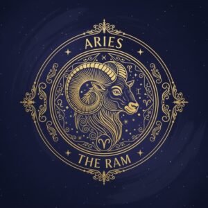 Aries zodiac sign monthly horoscope astrology symbol