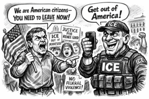 Ice Protester outraged over Murder in Minneapolis